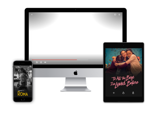 Imagem com televisor, computador, tablet e celular
